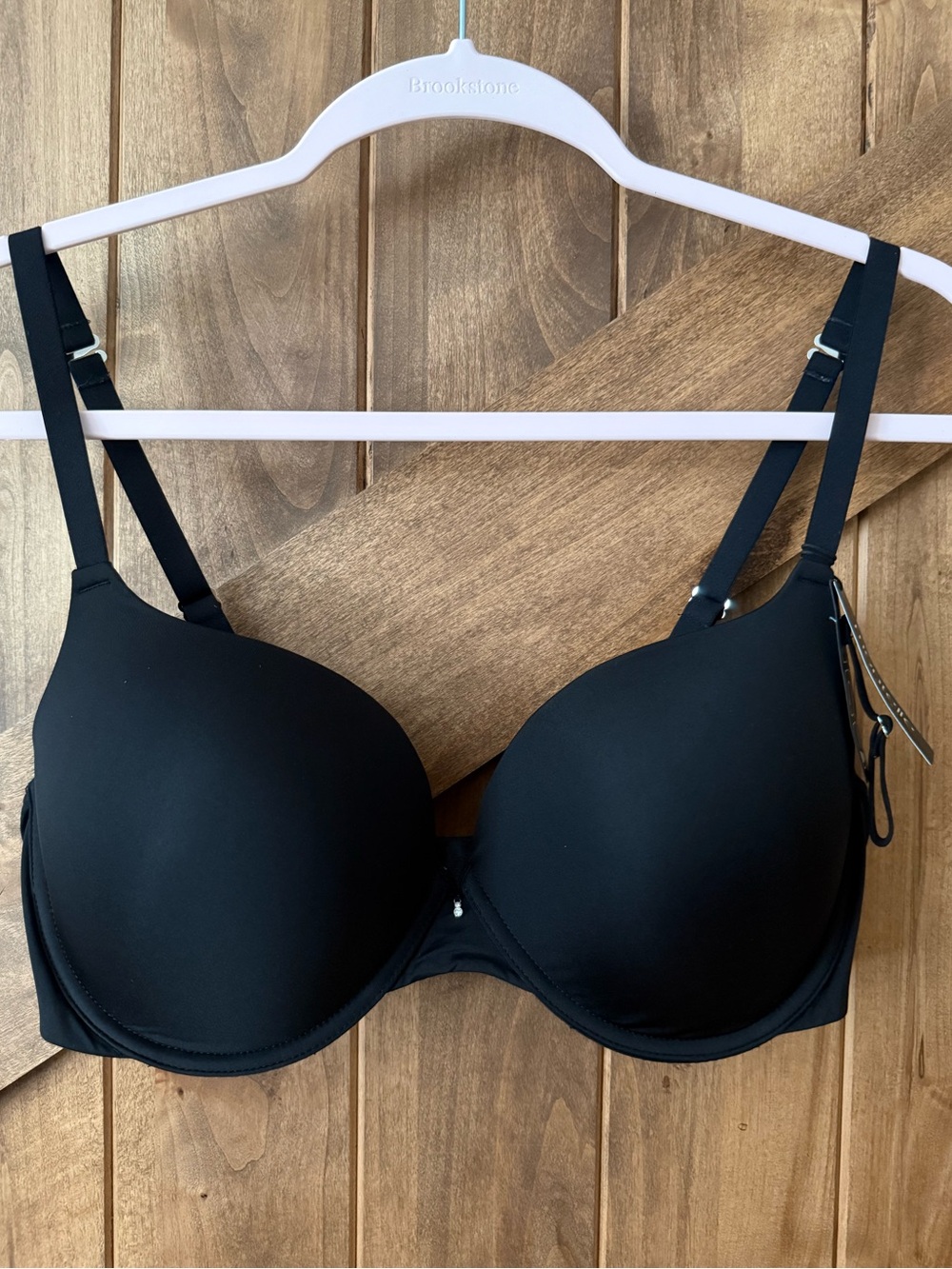 NEW Montelle Allure Light Push-Up Underwire T-Shirt Bra 9316. Black/Noir. 36E.